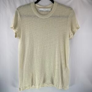 IRO Third Round-Neck Linen T-Shirt Size M